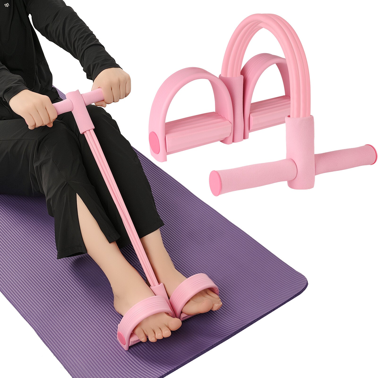 4-Tube Pedal Resistance Band Elastic Yoga Pedal Puller Yoga Tension Pull Rope